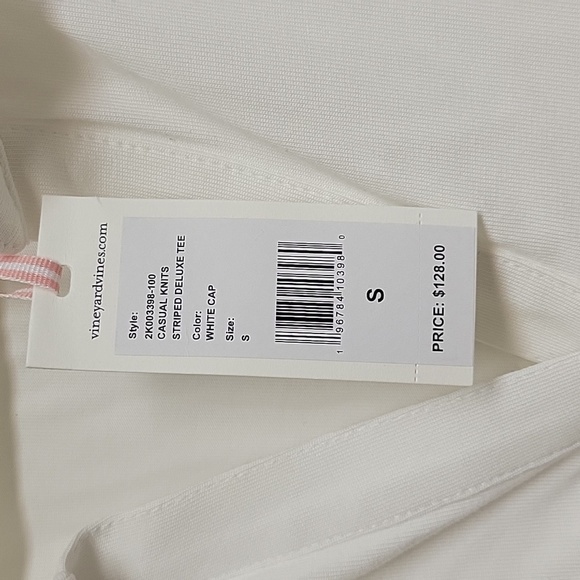 NWT Vineyard Vines sz small deluxe tee 3/4 sleeve - Picture 3 of 5